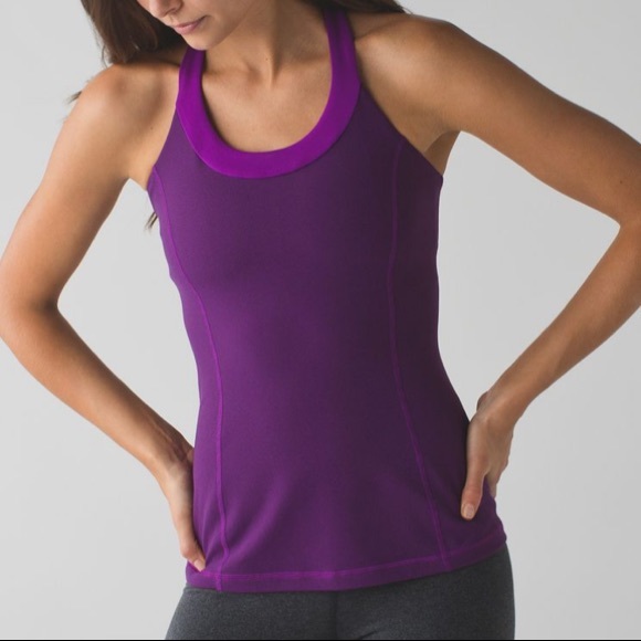Lululemon Enhearten tank Wee Stripe Violet Black - Picture 2 of 4